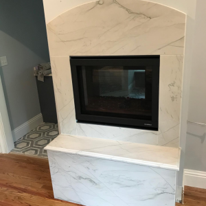 fireplace countertop